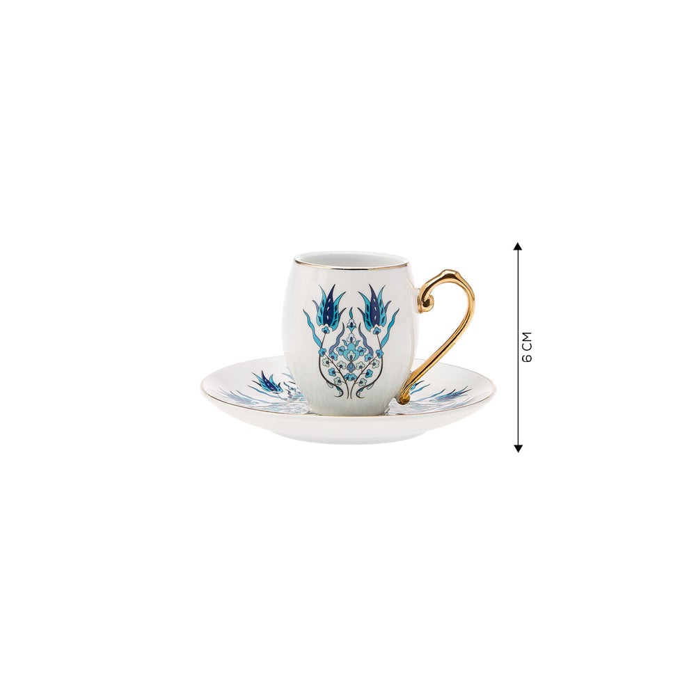 " Karaca İznik Kaffeeservice für 6 Personen, 80 ml "