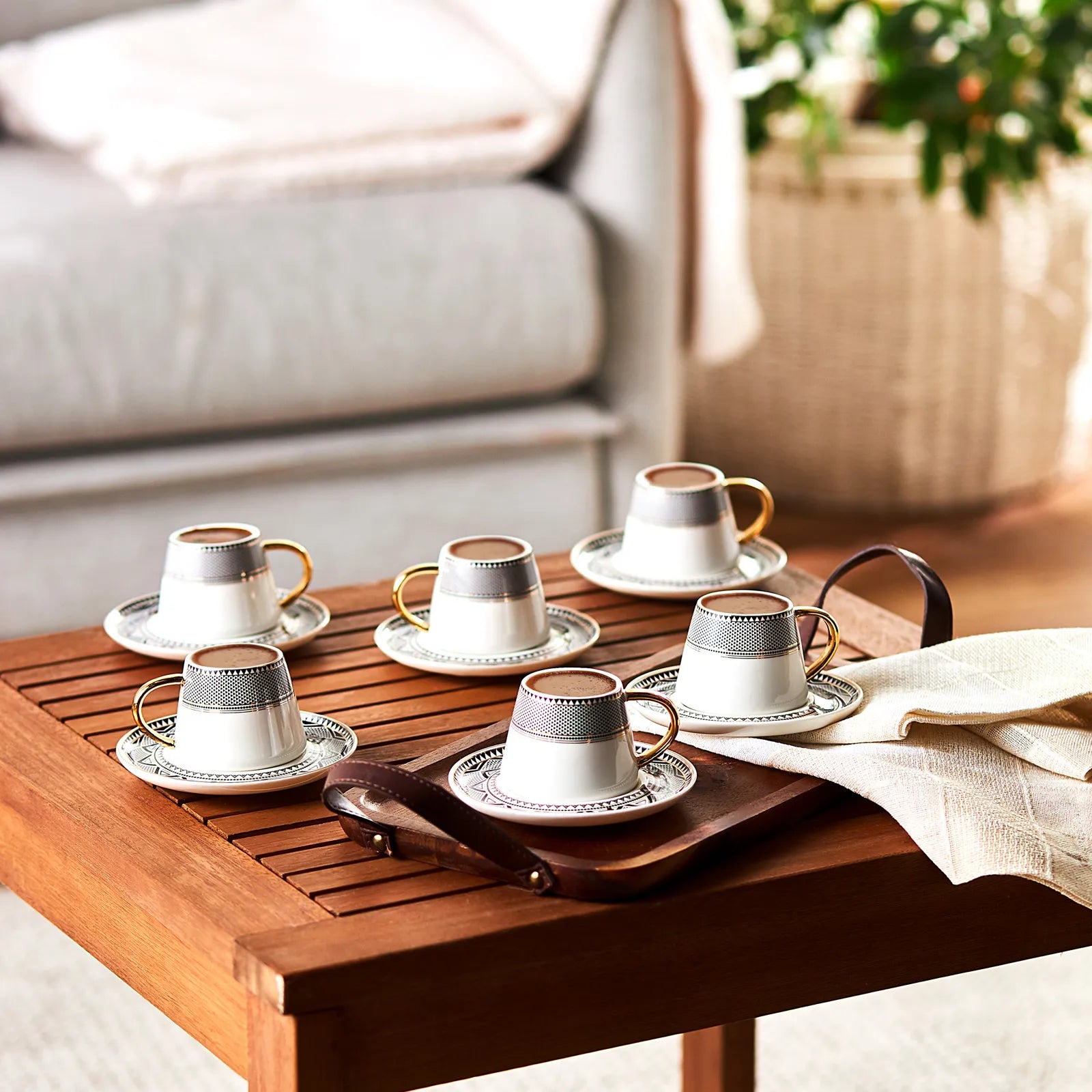" Karaca Globe Kaffeeservice für 6 Personen "