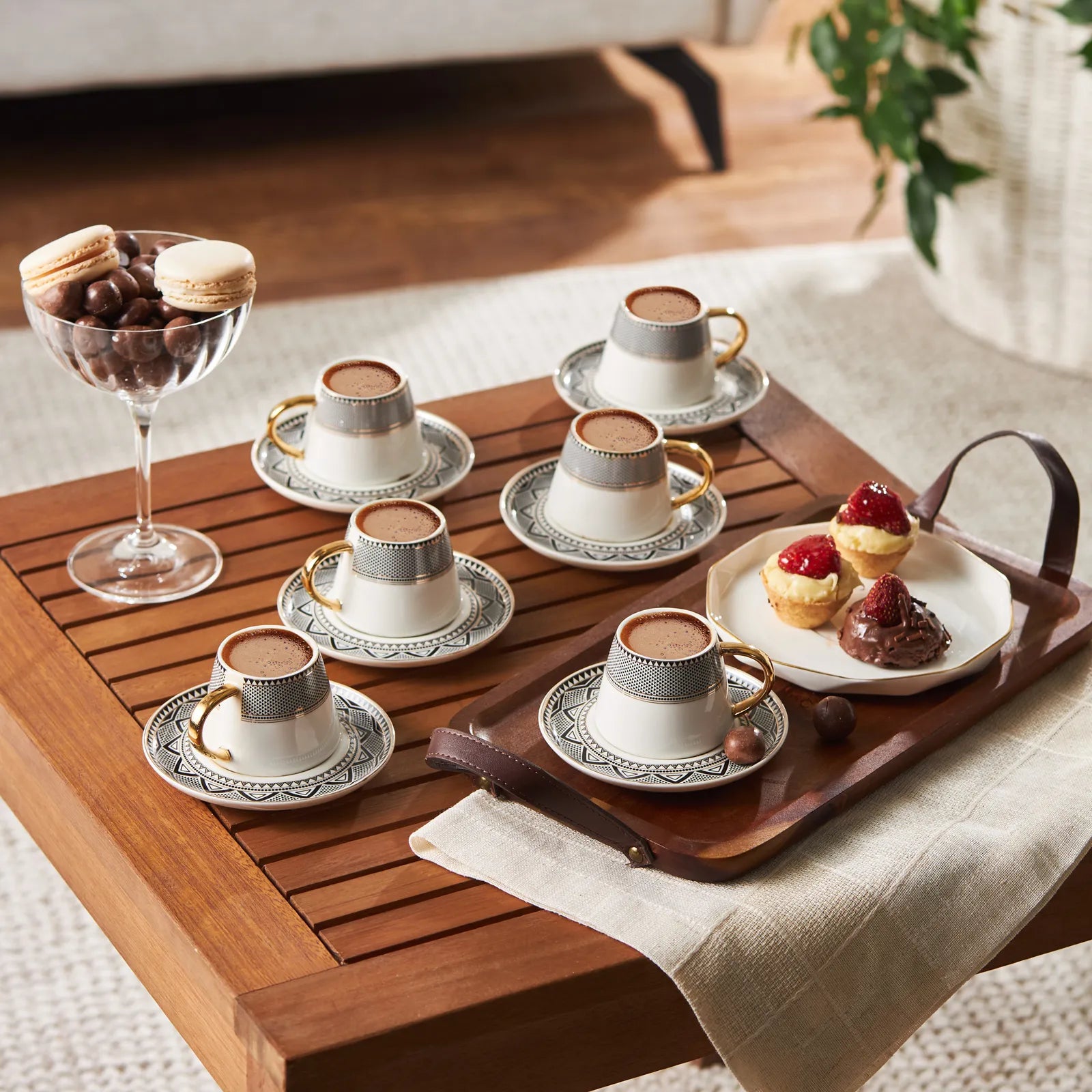 " Karaca Globe Kaffeeservice für 6 Personen "