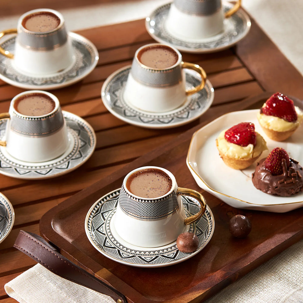 " Karaca Globe Kaffeeservice für 6 Personen "