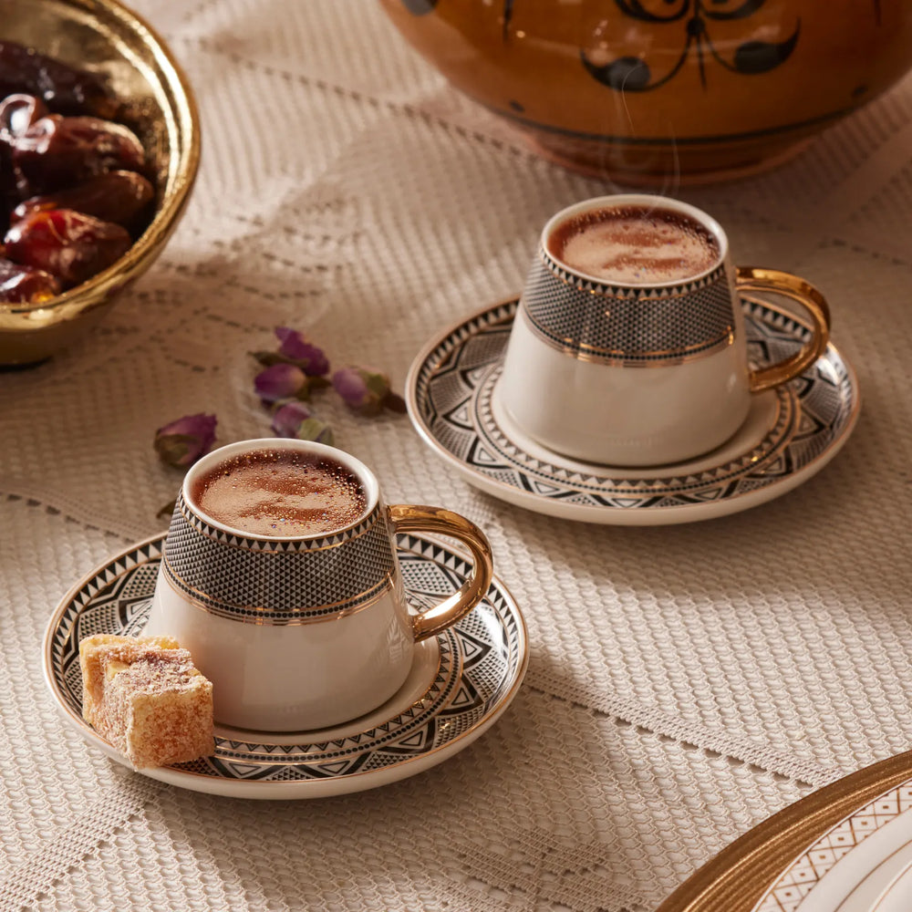 " Karaca Globe Kaffeeservice für 6 Personen "