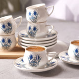 " Karaca İznik Neues Formular Kaffeetasse Set für 6 Personen 100 ml "