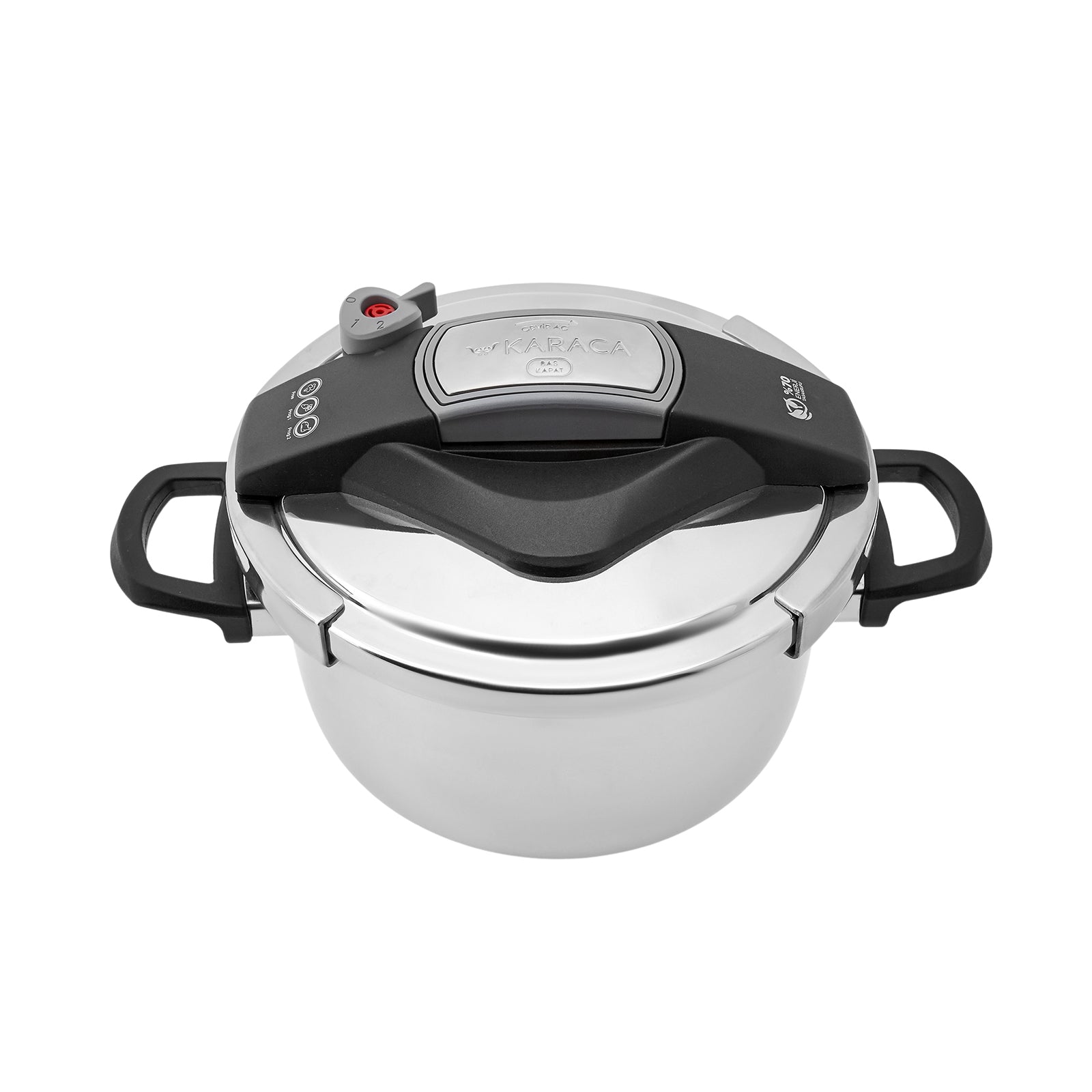 " Karaca Perfect Gray 4 + 6 Liter Schnellkochtopfset "