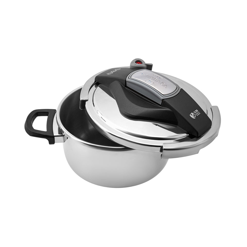 " Karaca Perfect Gray 4 + 6 Liter Schnellkochtopfset "