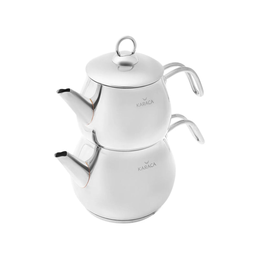 " Karaca Layla turkish tea pot set metal "