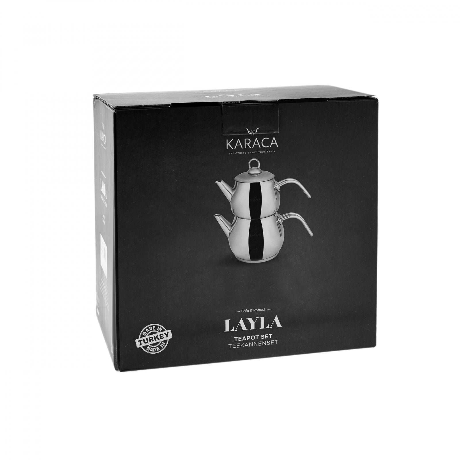 " Karaca Layla turkish tea pot set metal "