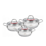 " Karaca Emirgan Kochtopf- Set Edelstahl, 6- teilig, Midi Set "