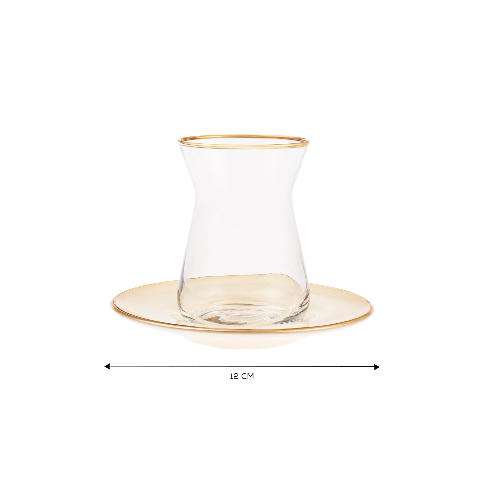 " Karaca Retro Beige Teeservice für 6 Personen "