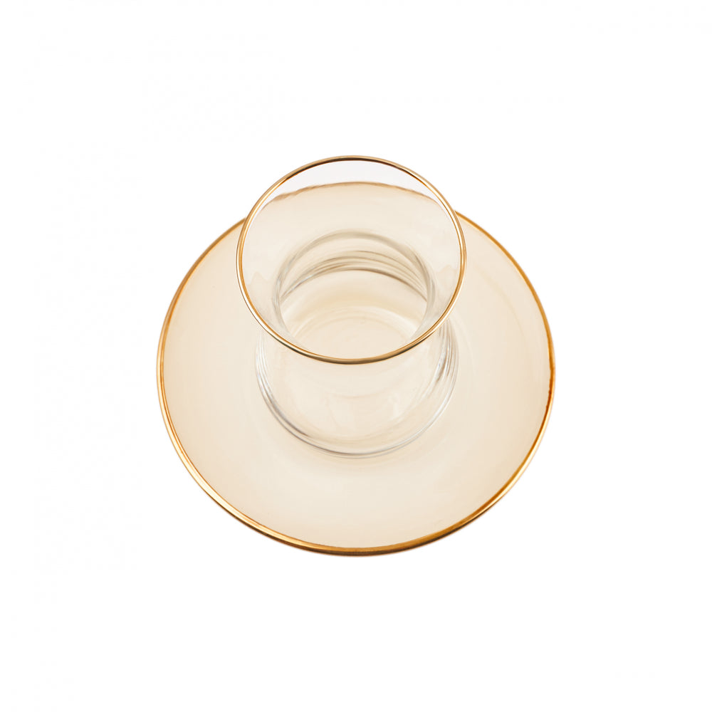 " Karaca Retro Beige Teeservice für 6 Personen "