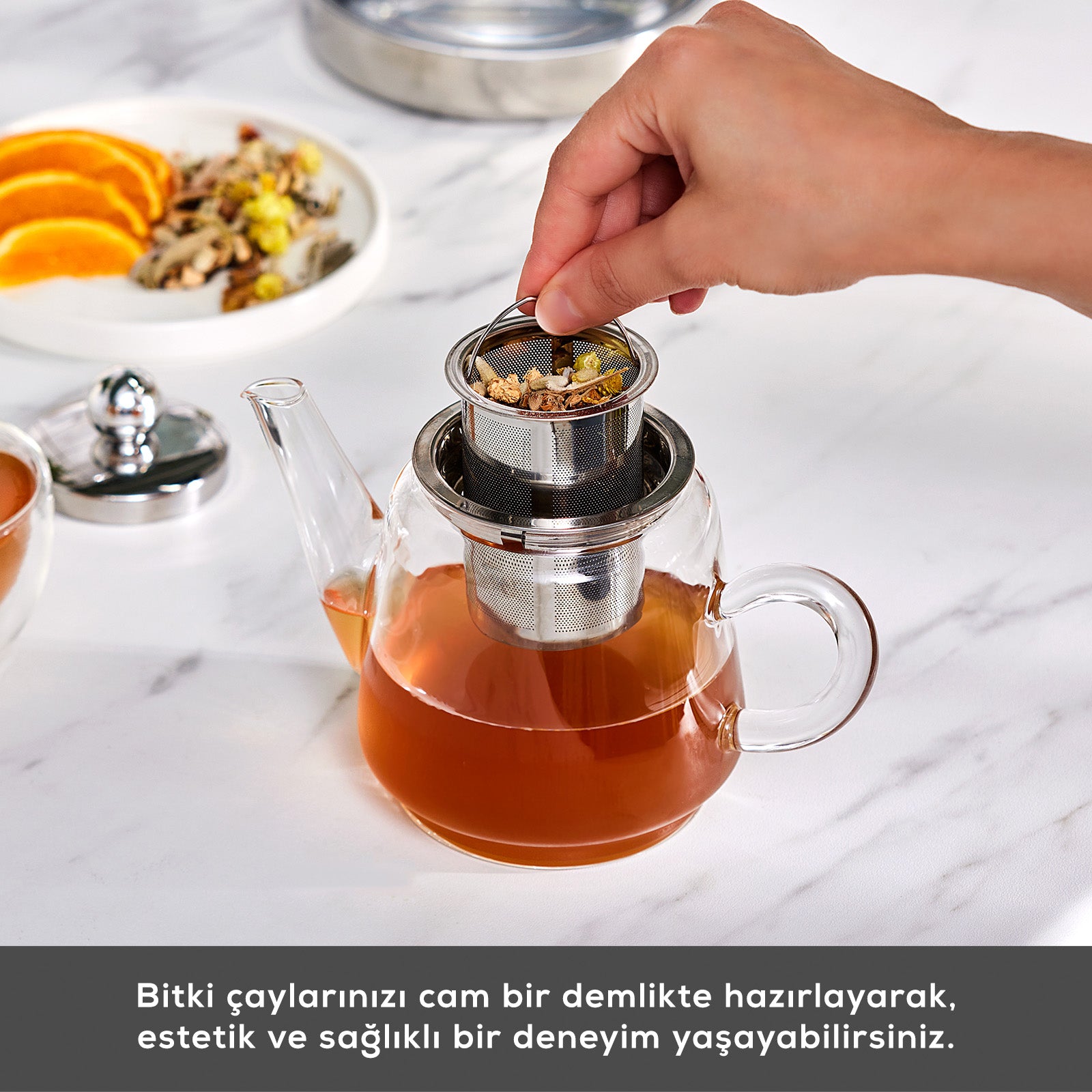 " Karaca Dora Glas-Teekanne "