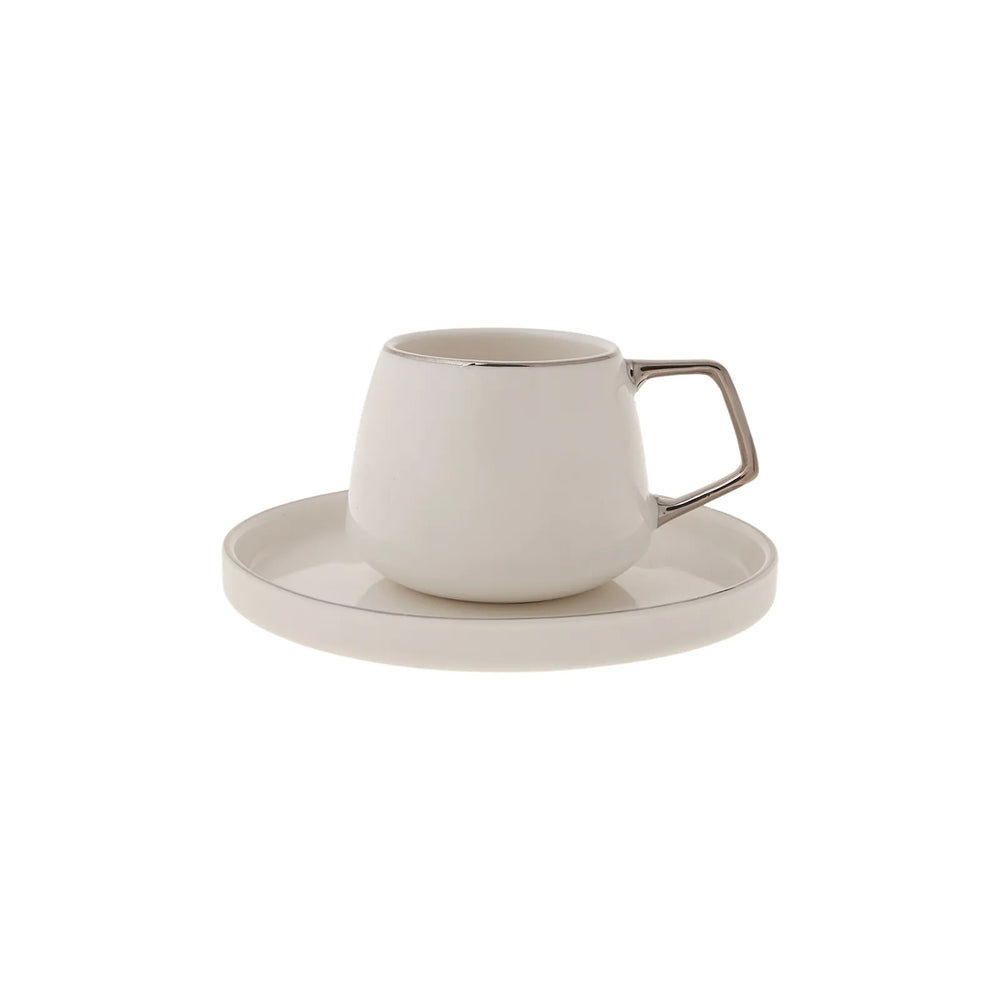 " Karaca Streamline Saturn Platinum 6 Personen Kaffeetasse Set "