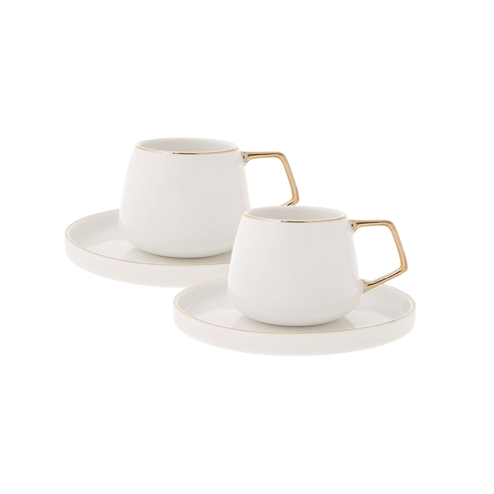 " Karaca Streamline Saturn 2er-Set Kaffeetassen "