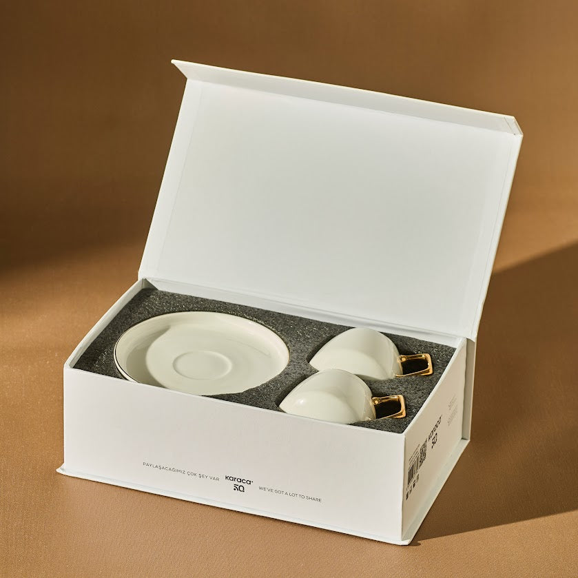 " Karaca Streamline Saturn 2er-Set Kaffeetassen "