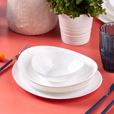 " Karaca White Pure Opal Glas Tafelservice 24-teilig für 6 Personen "
