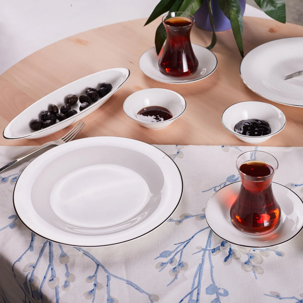 " Karaca Fine Pearl New Fame Frühstücksset für 6 Personen, 26-teilig – Platin "