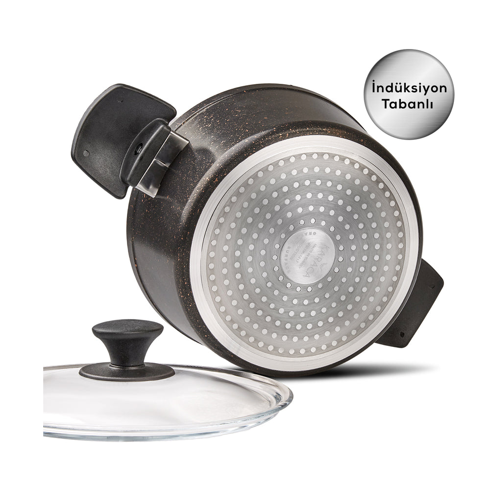 " Karaca Biogranit Black Gold 7-teiliges Topfset "