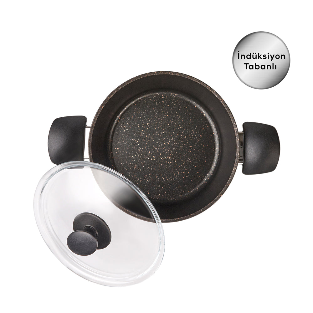 " Karaca Biogranit Black Gold 7-teiliges Topfset "