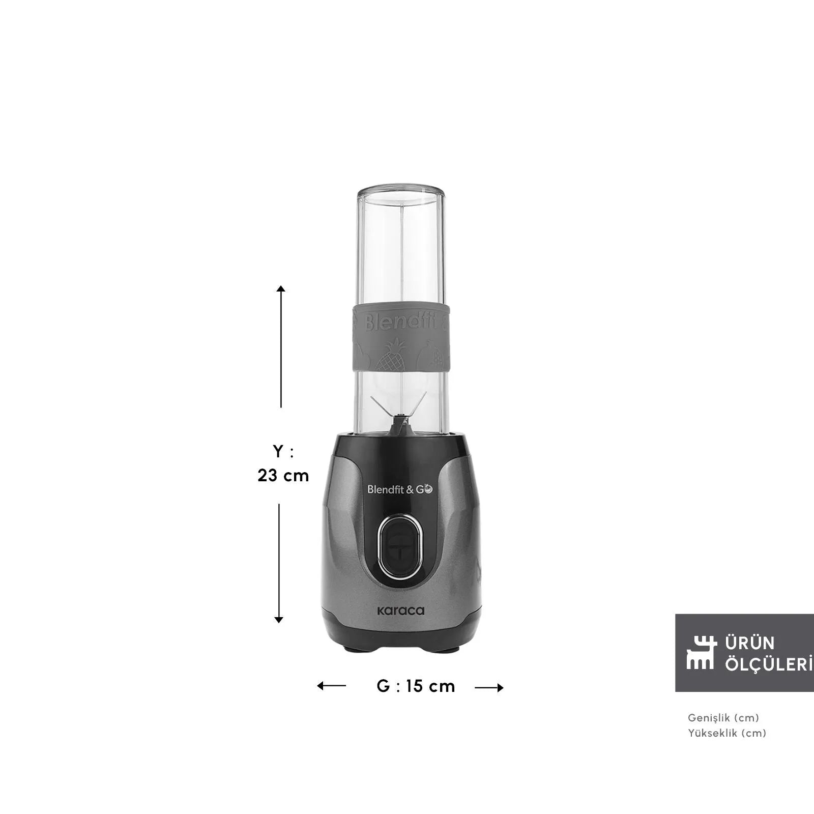" Karaca Blendfit Go Personal Smoothie Blender Anthrazit "