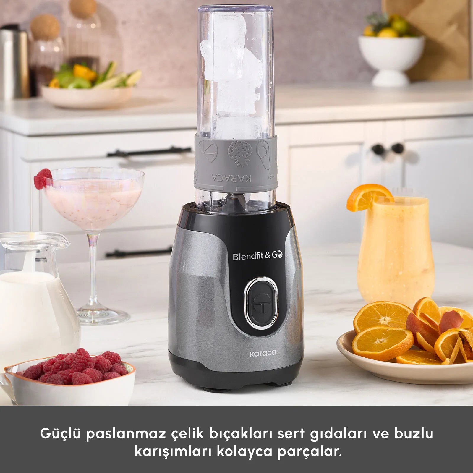 " Karaca Blendfit Go Personal Smoothie Blender Anthrazit "