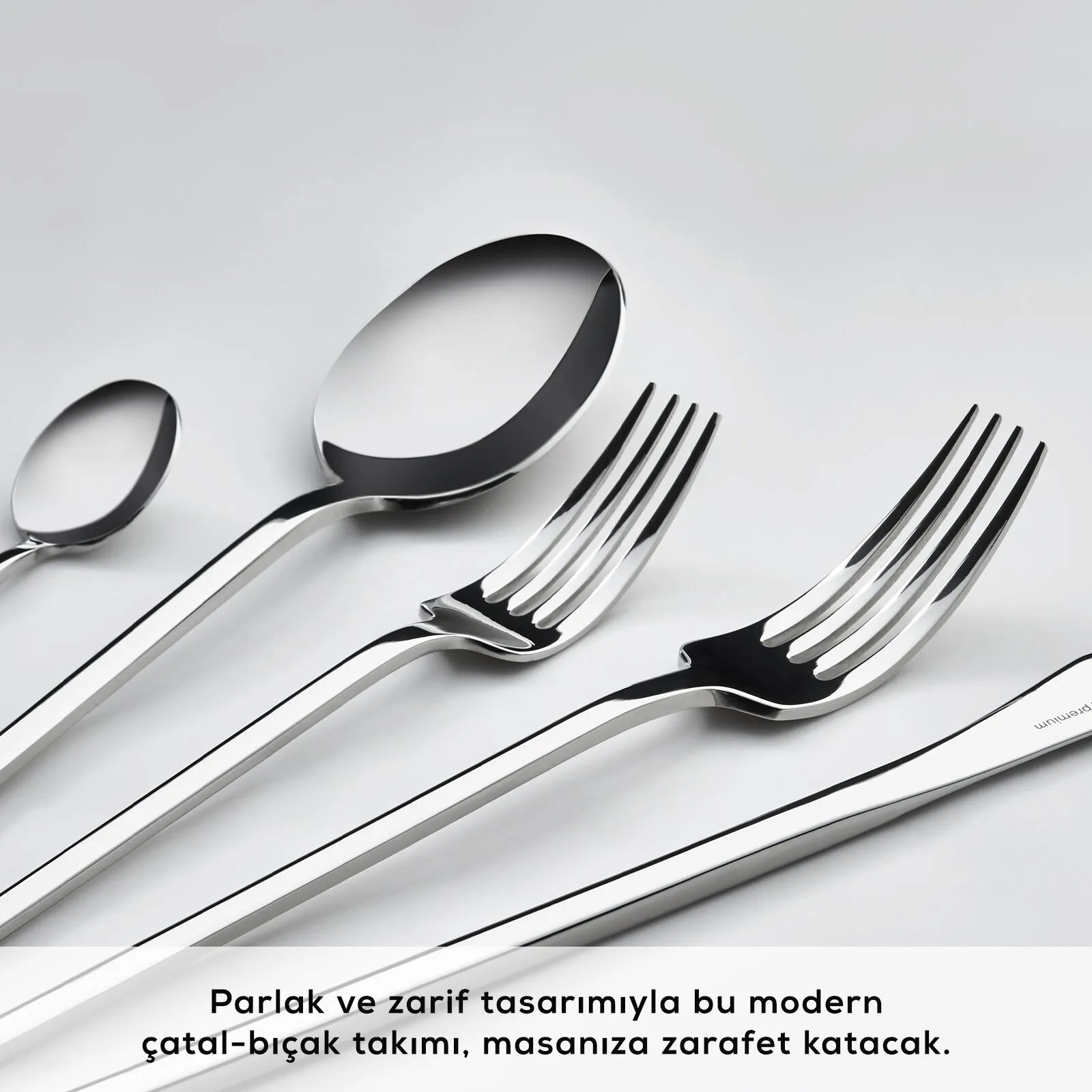 " Karaca Look 316+ Stahl 84-teiliges Premium Besteckset für 12 Personen "