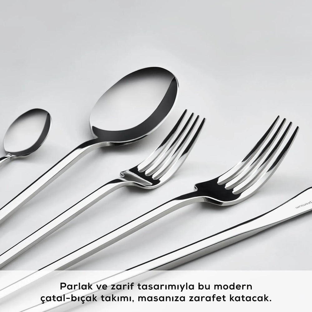 " Karaca Look 316+ Stahl 84-teiliges Premium Besteckset für 12 Personen "