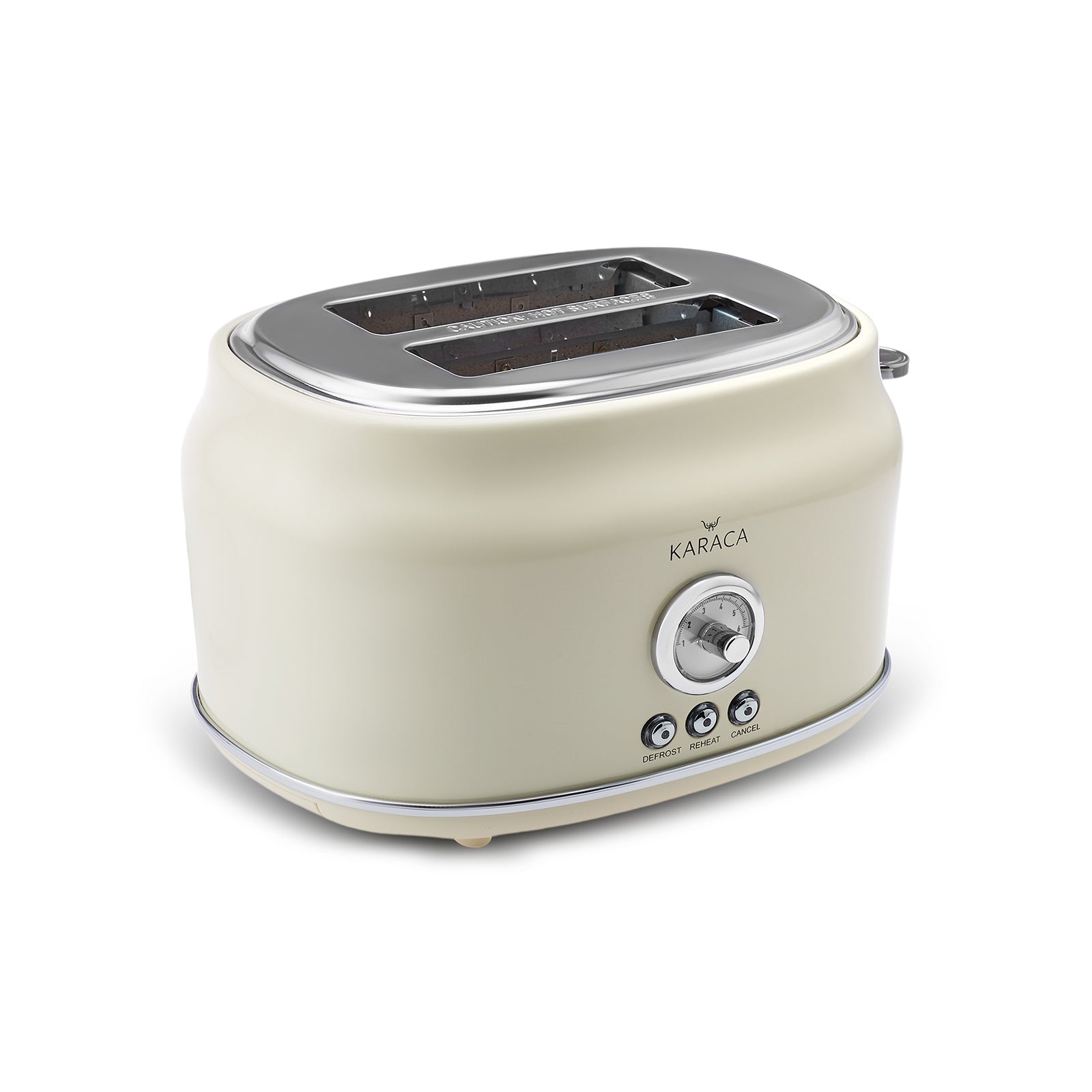 " Karaca Retro Cremefarbenes Toaster "