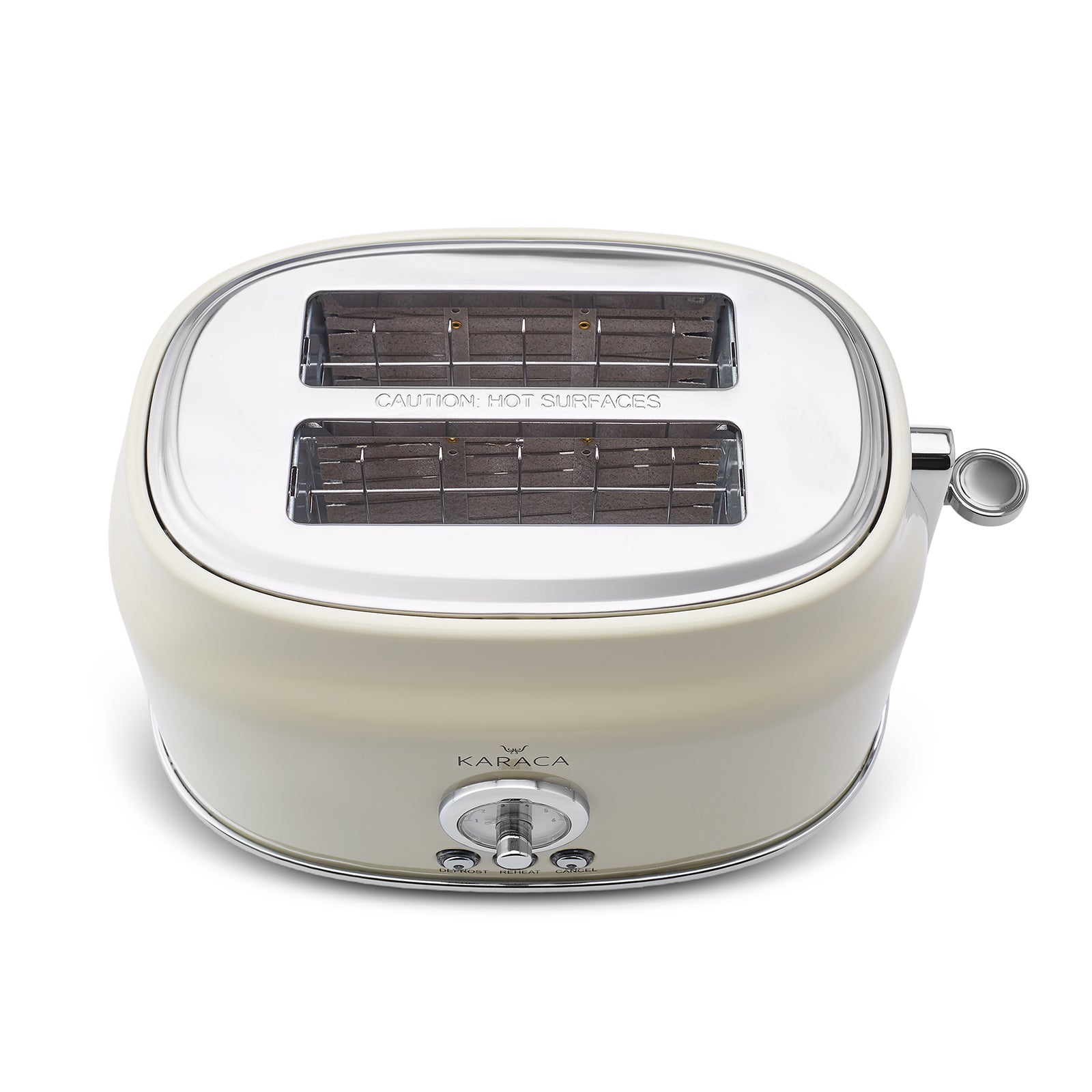 " Karaca Retro Cremefarbenes Toaster "