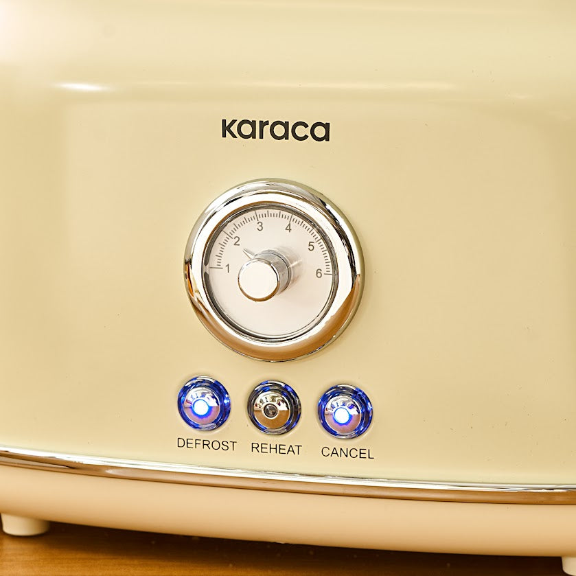 " Karaca Retro Cremefarbenes Toaster "