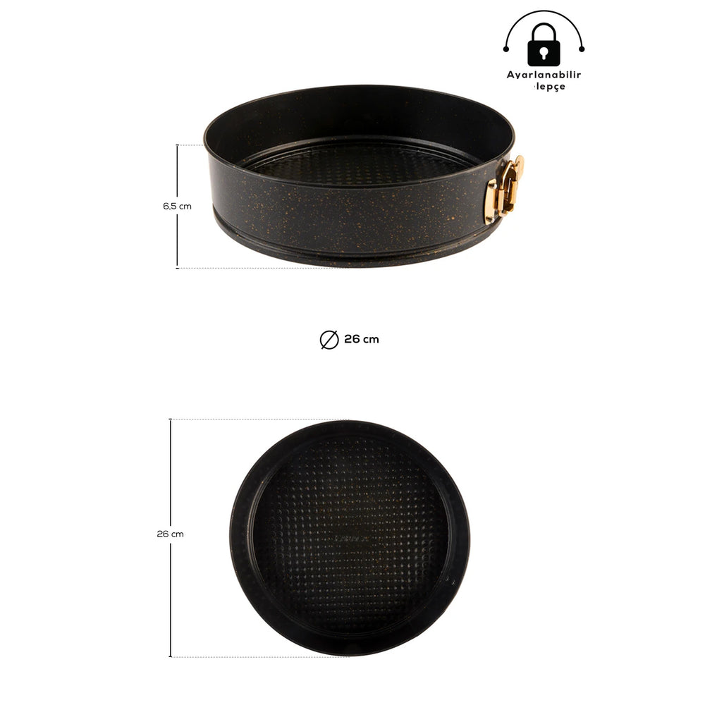" Karaca Black Gold 26cm Springform "