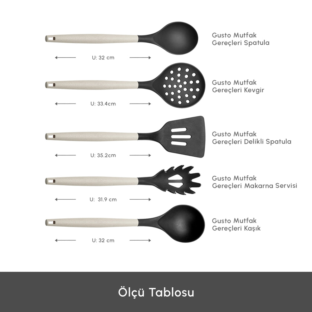 " Karaca Gusto 12-teiliges Messer-/Schneidebrett-Set in Creme "