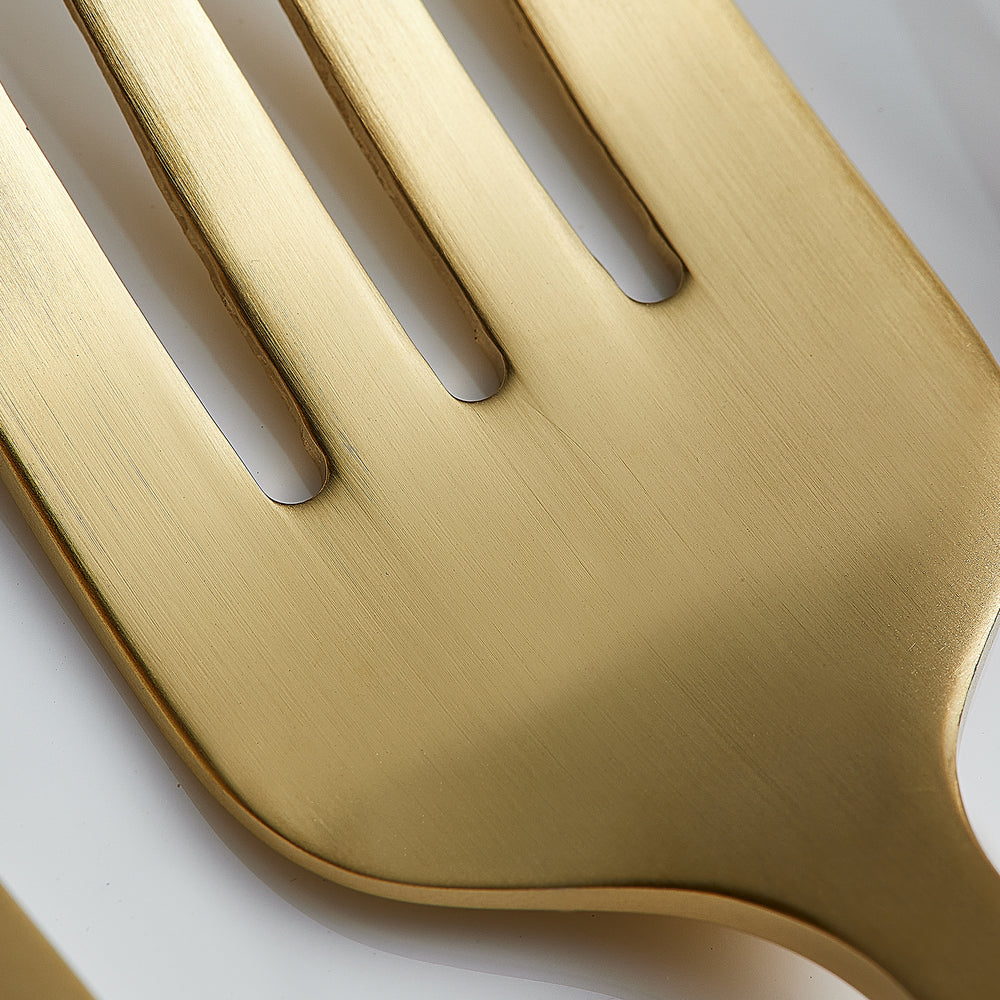 " Karaca Orion Mattgold 30-teiliges Besteckset für 6 Personen "