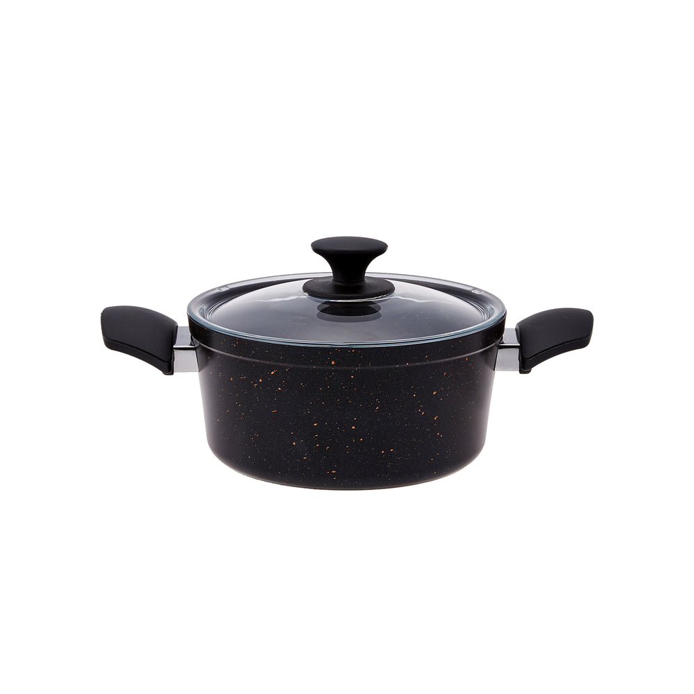 " Karaca Biogranit Blackgold V1 7-teiliges Kochgeschirr-Set "