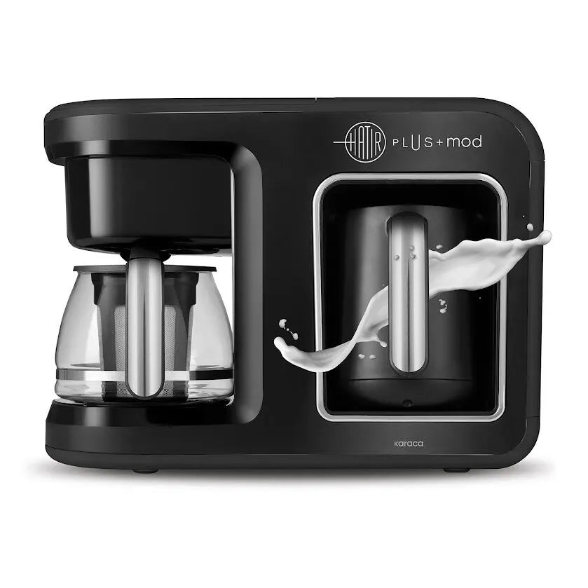 " Karaca Hatır Plus Mod 5 in 1 Essential Kaffeemaschine Schwarz Chrom, 1385W "
