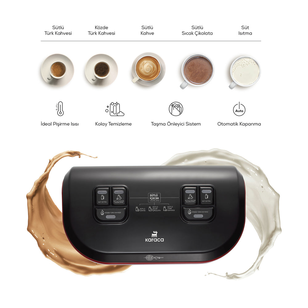 " Karaca Hatir Hüps Duet Türkische Kaffeemaschine, Grau, 1400W "