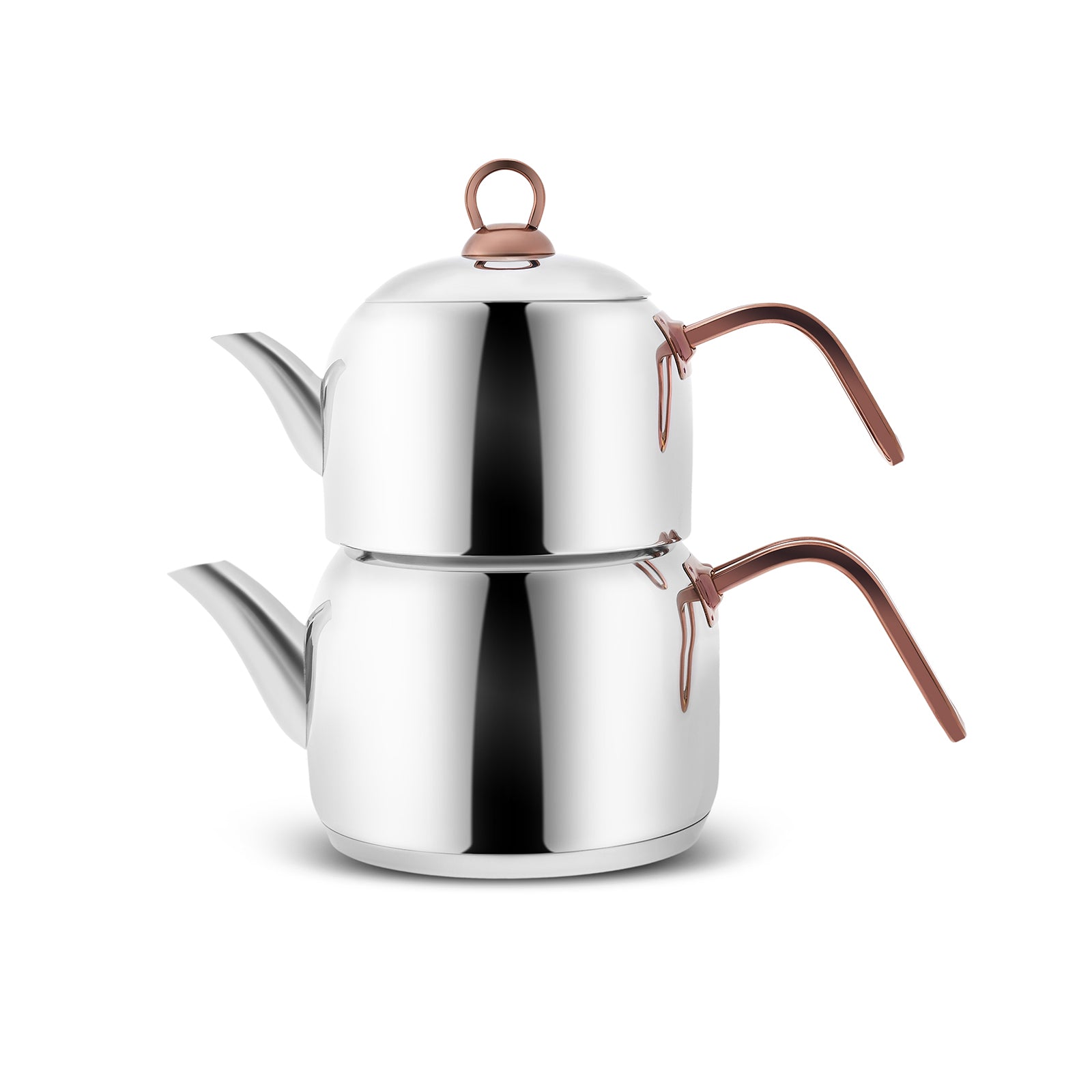 " Karaca Urban Induktion Basis Midi Teekanne Set, Rosegold "