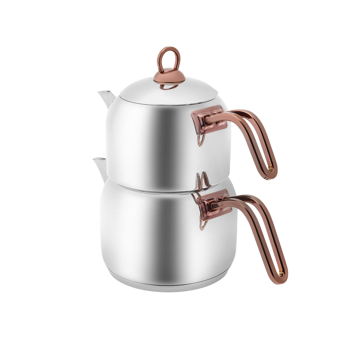 " Karaca Urban Induktion Basis Midi Teekanne Set, Rosegold "