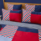 Nautica Home Morris Bettbezug-Set aus 100 % Baumwolle 155 × 220 cm Navy Blue Multi