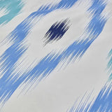 Nautica Home Ikat Bettbezug-Set aus 100 % Baumwolle 155 × 220 cm Weiss-Blau