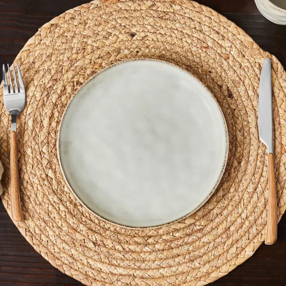 Karaca Aria Reactive Glaze Kuchenteller 20 cm Beige