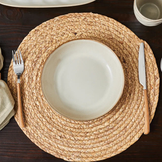 Karaca Aria Reactive Glaze Tiefer Teller 20 cm Beige