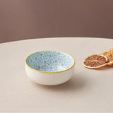 Karaca Floral Snack Schale Blau Rund 10 cm