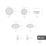 Karaca Forever Bone Allure 41-Teiliges 12-Personen Geschirrset