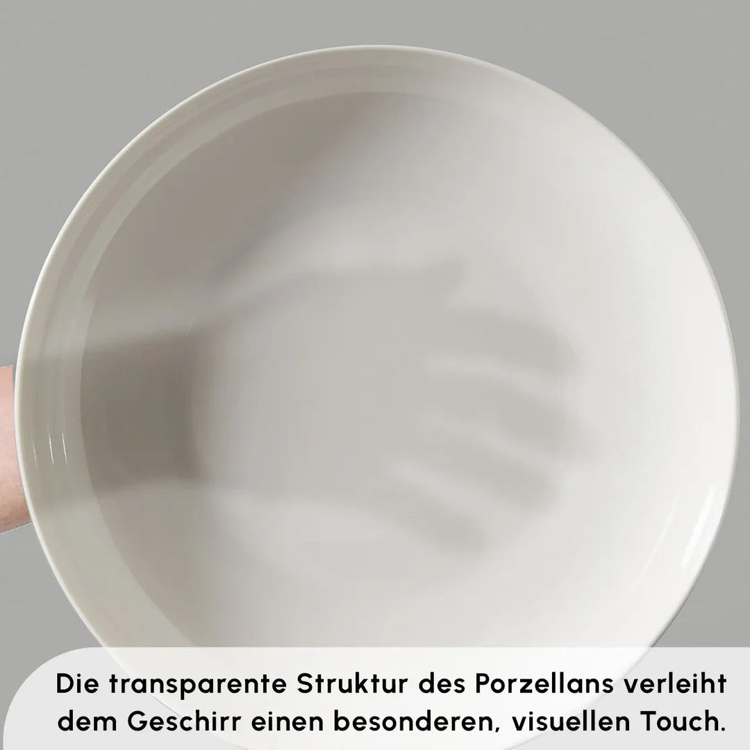 Karaca Forever Bone Allure 41-Teiliges 12-Personen Geschirrset