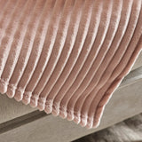 Karaca Ruby Stripe Wellsoft Doppel Decke Rosa