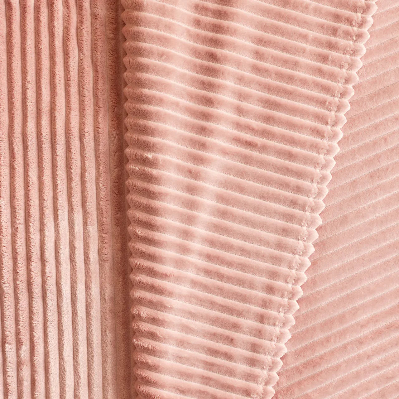 Karaca Ruby Stripe Wellsoft Doppel Decke Rosa