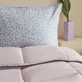 Karaca Dexie Doppel Bettdecken Set Rosa 200x200 50x70 cm