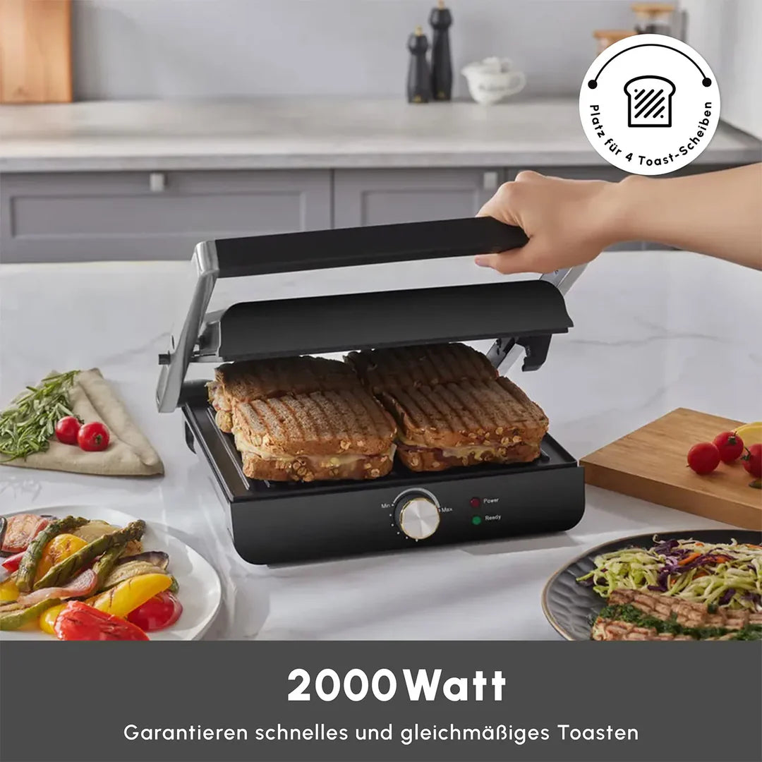 Karaca Toastmaster Inox Toaster und Grillmaschine 2000W