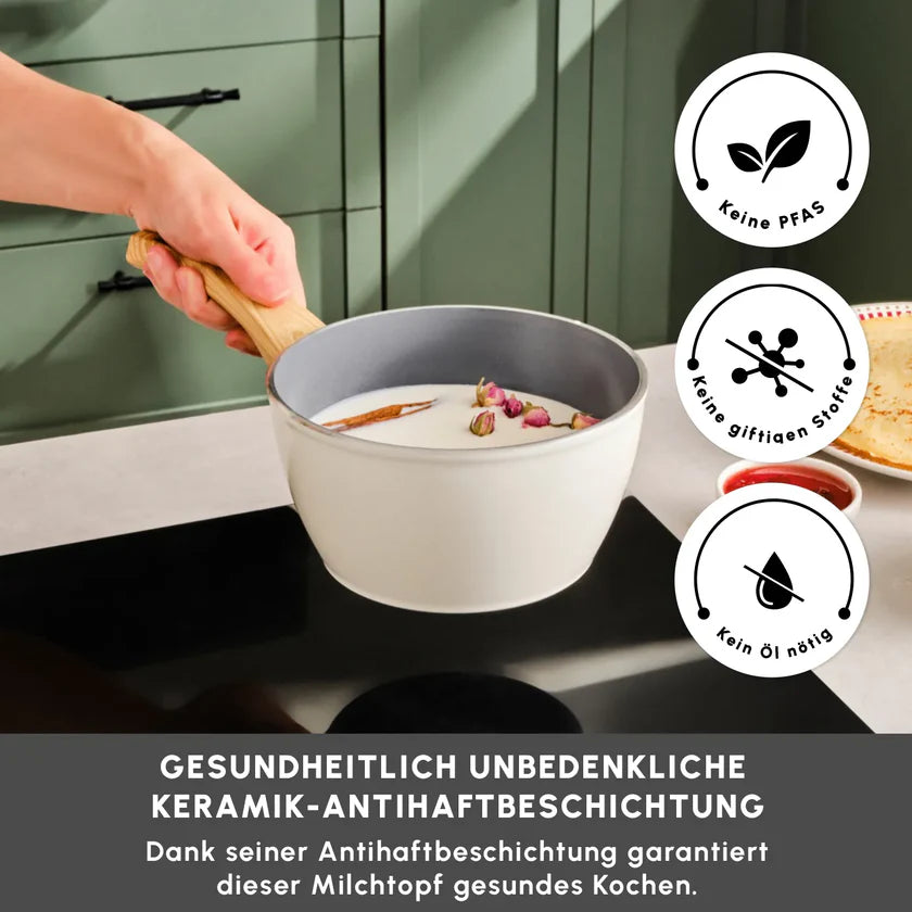 Karaca Swiss Crystal 18 Cm Induktions Milchkännchen Crème
