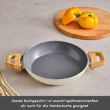 Karaca Swiss Crystal Tiefe Bratpfanne Creme 20 cm