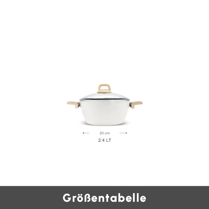 Karaca Swiss Crystal Kochtopf Creamy 20 cm